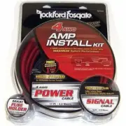 Rockford Fosgate RFK4I 4 AWG Complete Amplifier Power Signal Installation Kit
