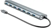 Monoprice Super Speed USB-C Hub 7 Port,Grey (114909)