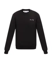 Hands Off-print crew-neck sweatshirt S,XL,M Black