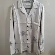 NWT One Teaspoon Palm Island Button Up Shirt in Stone, Sz Small
