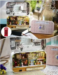 在飛比找Yahoo!奇摩拍賣優惠-【送工具】 奇幻劇場馬口鐵盒DIY模型盒 冬日漫游/田園手記