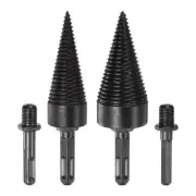 6pcs 32mm 42mm Firewood Drill Bit Wood Log Splitter Drill Square Hex Round Shank