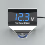 Motorcycle 12V Digital LED Voltmeter Voltage Gauge Panel Meter with Bracket R9I4