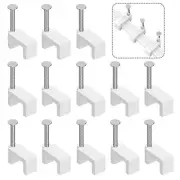 Cable Clips Nail in Cable Clips Pcs 8mm Flat Ethernet Cable Wall Clips 100
