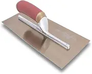 MARSHALLTOWN The Premier Line PB7GSD 12-Inch x 5-Inch Golden Stainless Steel PermaShape Broken-In Trowel-DuraSoft Handle