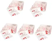 Ipetboom Rolls Valentine's Day Toilet Paper Bulk Roll Decorative Bathroom Tissue for Camping