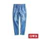 EDWIN 大師系列 JERSEYS迦績 口袋印花超彈性錐形牛仔褲-男款 拔洗藍