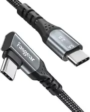 USB C to USB C Cable 3M Right Angle 90 Degree 100W 5A PD Fast Charge Type C 3m
