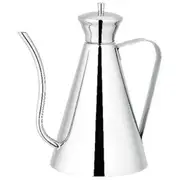 Avanti Stainless Steel 1L Art Deco Luxury Oil Can Container Dispenser Silver