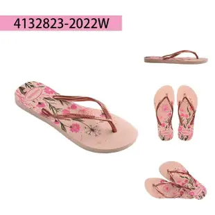 【havaianas 哈瓦仕】拖鞋 女鞋 夾腳拖 花卉 Slim Organic 共4色(哈瓦仕)