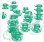 30 Green Plastic Bobbins for Viking Husqvarna