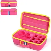 SZZCNOX EVA Carrying Case Compatible with Little Tikes Story Dream Machine Books Starter Set, Portable Storage Case Organizer for Little Tikes Storytelling Toys, Travel Handle Bag (Pink, Large Size)