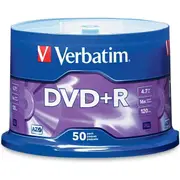 Verbatim DVD-R 16x Speed Blank Disc w/ Spindle Case 50PK 4.7GB