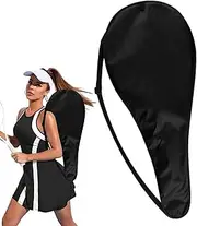 Oxford Cloth Tennis Racket Bag | Shoulder Racket Storage Pouch with Handle Strap | Lightweight Tennis Racket Sleeve for Hiking, Running, Riding, Walking | Durable Racket Cover for Outdoor Sports