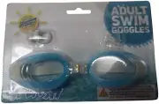 Home Smart Adult Size Light Blue Swim Googles