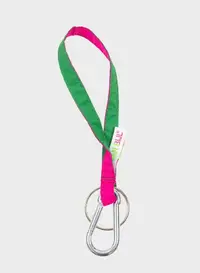 在飛比找樂天市場購物網優惠-荷蘭 Susan Bijl 雙色登山鉤鑰匙圈 (桃紅/孔雀綠