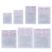 100pcs Bowknot Sealer Bags Sealable Bag for Storage Jewelry Package