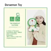 Uniqlo × Doraemon Sustainability Mode Plush Doll Toy wink ver. 2023 green NEW
