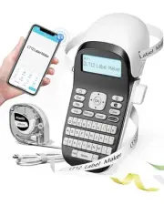 Label Maker Machine with Tape - Portable Inkless Label Printer with Keyboard ...