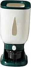 FUNNETOYU 1Pc Capacity Grain Storage Container with Scale Panel Airtight Rice Storage Box for Kitchen for Rice Cereal Beans and Grains