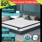 ALFORDSON Mattress 17CM Double Bed Euro Top Spring Foam Bedding Medium Firm