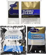 Triple Pack - Classic 8 Turbo Yeast, Turbo Carbon and Turbo Clear