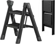 Fohouse Step Ladder 2 Step Folding,Lightweight Portable Folding Step Stool with Anti-Slip Sturdy and Wide Pedal,330Lbs Load Step Stools, Safer Step Ladder for Home/Kitchen,Small Foldable Step Stool