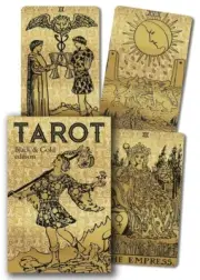 TAROT BLACK AND GOLD EDITION KIT Boxed Deck Card Set fortune oracle cards