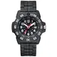 LUMINOX 雷明時NAVY SEAL 3500海豹2代碳纖維鏈帶腕錶-黑x白時標/45mm A3502