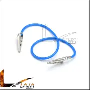 Dental Napkin Holder Blue Bib Clip Tattoo Silicone Cord Flexible Patient Coil