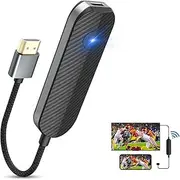 4K 1080P Wireless HDMI Display Adapter, WiFi Streaming Movies, Shows Receiver for i-Phone, i-Pad, Android, Tablet, Laptop, Window to HDTV/Monitor/Projector, Compatible Miracast, Air Play, DLNA