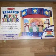 Melissa & Doug Tabletop Puppet Theater New Open Box