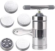 3 Pasta Dumpling Maker - Roller Press Cutter Noodle Making Machine, 5 Noddle Moulds | Pasta Roller for Spaghetti, Lasagna, Fettuccine,