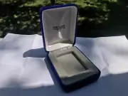 Zippo Velvet Blue Empty Box Clamshell For Sterling Silver Lighters