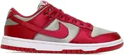 [NIKE+ TRAINING CLUB] NIKE W Dunk Low Unisex Adult Basketball Shoes, Grey Medium Varsity Red White, 6 UK, Grey Medium Varsity Red White, 8.5 US