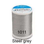 STEEL GREY GUTERMANN SULKY 40 WT RAYON EMBROIDERY THREAD (850yd 780m) 943-1011