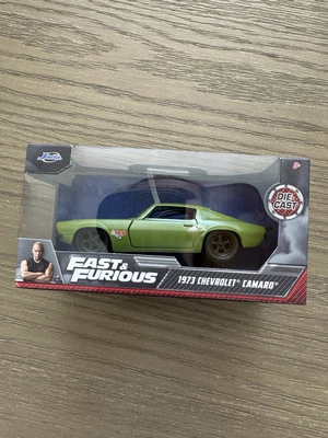 Fast & Furious Dom's 1973 Chevrolet Camaro "F-Bomb" Jada Diecast Car 1/32 Scale