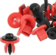 X AUTOHAUX 10pcs Engine Undertray Cover Fasteners Plastic Bottom Cover Clips for Ford Focus 04-14