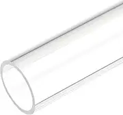uxcell Acrylic Pipe Clear Rigid Round Plastic Tube 24mm ID 28mm OD 10" for Lamps and Lanterns, Water Cooling System