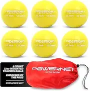 PowerNet 3.2" Weighted Hitting Batting Training Balls (6 Pack) | Choose Your Weight 12 to 20 oz | Build Strength and Muscle | Improve Technique and Form | Softball Size | Enhance Hand-Eye Coordination