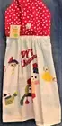 **NEW**Handmade "Merry Christmas Snowmen!" Hanging Kitchen Hand Towel #3029