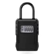 Portable Combination Lock Box Wall Mount Secure Key Safe with Resettable Code
