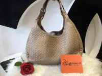 在飛比找Yahoo!奇摩拍賣優惠-※芯閣名牌精品店※ BOTTEGA VENETA BV 奶茶