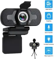 Webcam with Microphone IYUT HD Webcam 1080P with Privacy Shutter and Tripod Stan
