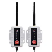 Elinz 4CH 2.4GHz Wireless Transmitter & Receiver with 8 Switchable Frequencies for 4PIN Wired Analog Front or Rear Camera System