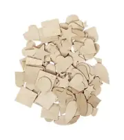 Creativity Street Natural Wood Shapes - 1000 Piece Assortment