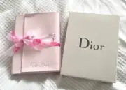 Miss Dior Notebook Notepad Pink Bow & Pecil W/Box NEW Christian Dior