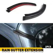 Water Diverters Rain Extension Gutter For Jeep Wrangler JL 2018-2021 DIY Parts (for: Jeep)