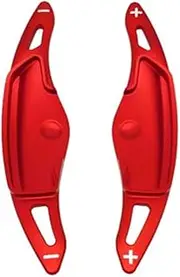 Car Steering Wheel Shift Paddles for Genesis G70 2017-2022 Accessories 2pcs Car Steering Wheel Shift Paddle Shifter Extended Car Interior Trim Styling HTEOPOEKFR(Red)