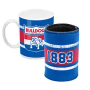 Western Bulldogs AFL Ceramic Cup and Can Cooler Gift Set